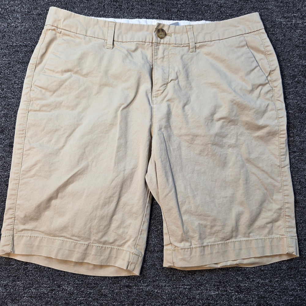 Old Navy Chino Shorts Women Size 6 Tan Khaki Cotton Stretch Casual Preppy Summer - Picture 1 of 9